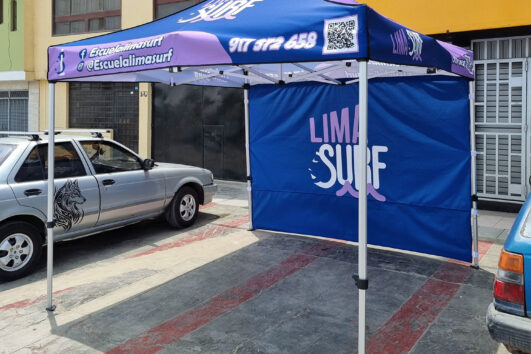 Venta de Toldo Publicitario Backing de 3x3 a Todo el Perú